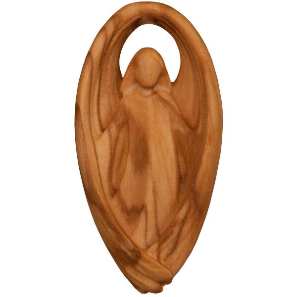 Portafortuna - Angelo custode in legno - naturale - 4 cm