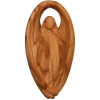 Lucky Charm - Guardian angel oliv wood - natural wood -...