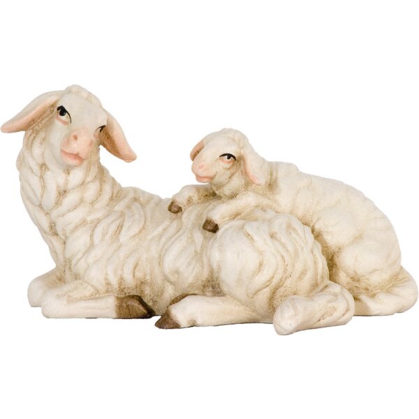 Lying Sheep with Lamb