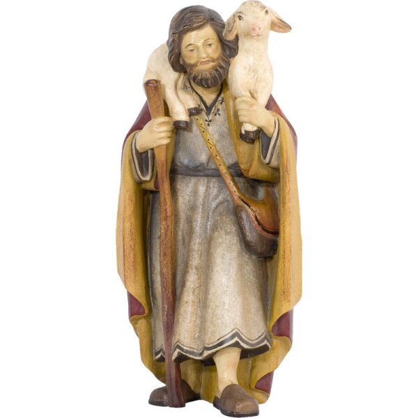 Standing Shepherd with Sheep on Shoulders