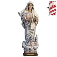 Madonna di Medjugorje con chiesa + Box regalo