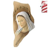 Rilievo Madonna di Medjugorje con Stellario + Box regalo