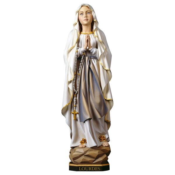 Madonna di Lourdes - Legno di tiglio scolpito