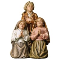 3 Shepherds of F&aacute;tima - Linden wood carved