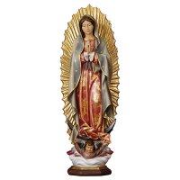 Madonna di Guadalupe - Legno di tiglio scolpito