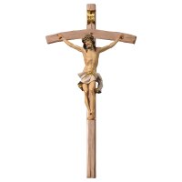 Crucifix Nazarean - Cross bent - Linden wood carved