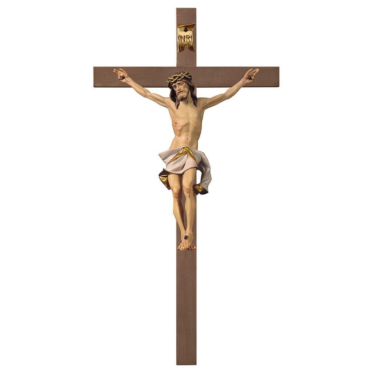 Crucifix Nazarean - Cross plain - Maestro Woodcarving Onlineshop, 29,50