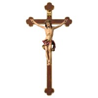Crucifix Nazarean - Baroque cross - Linden wood carved