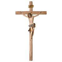 Crocifisso Barocco - Croce diritta - Legno di tiglio scolpito
