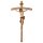 Crucifix Baroque - Cross bent - Linden wood carved