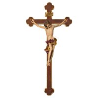 Crucifix Baroque - Baroque cross - Linden wood carved