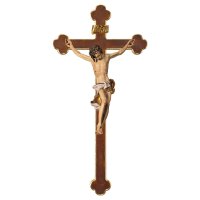 Crucifix Baroque - Baroque cross - Linden wood carved