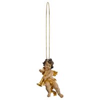 Cherub with trumpet with gold string
