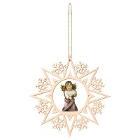 Heart Angel with bells - Crystal Star