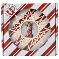 Heart Angel with violine - Crystal Star + Gift box