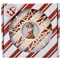 Heart Angel with dove - Crystal Star + Gift box