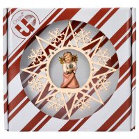 Heart Angel with four-clover - Crystal Star + Gift box
