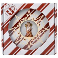 Heart Angel with dove - Heart Star Crystal + Gift box