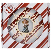 Heart Angel with candle - Heart Star Crystal + Gift box
