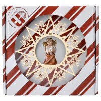 Heart Angel with dove - Crystal Star Crystal + Gift box