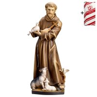 Hl. Franziskus von Assisi mit Tiere + Geschenkbox