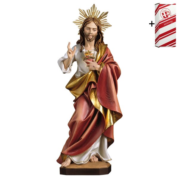 Sacred Heart of Jesus with Aura + Gift box
