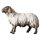 UL Sheep looking forward head dark - Colored - 3,94 inch
