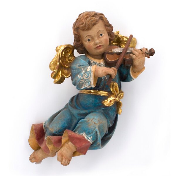 Raiser angel with violin - old true gold colored - 13"