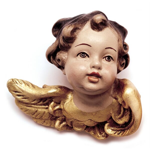 Head of angel left - antique - 4"