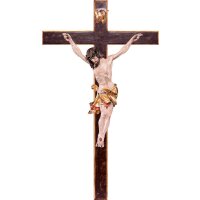 Alpenchristus rot mit geradem Kreuz
