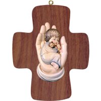 Cross with protecting hand boy