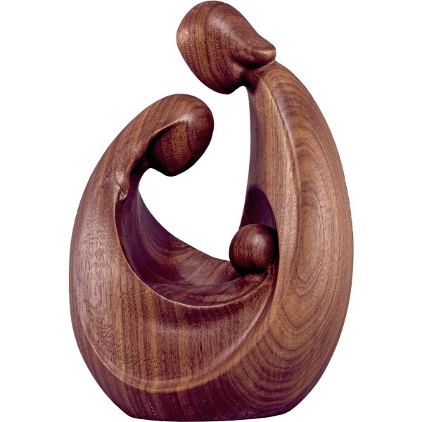 Nativity-group Art-Deco walnut