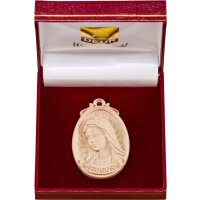 Medallion bust Medjugorje in a box