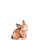 Coniglietto seduto Artis marrone - colorato - 12 cm