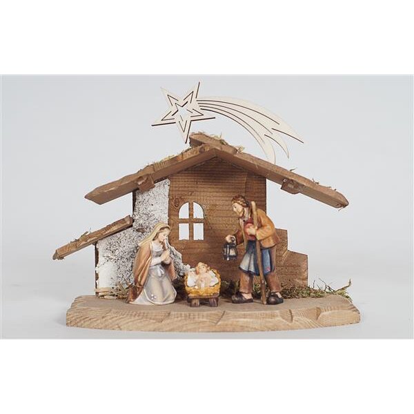 HE Nativity set 4 pcs-Stable Tyrol for H.Fam.with Comet