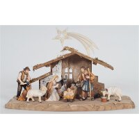 HE Nativity set 9 pcs-Stable Tyrol with Comet