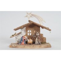 RA Nativity Set 4 pcs.-Stable Tyrol for H.Fam. with Comet