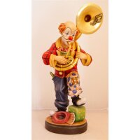 Clown Harry, playing the tuba