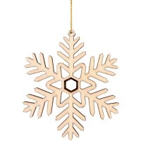 Laser decoration snowflake 1