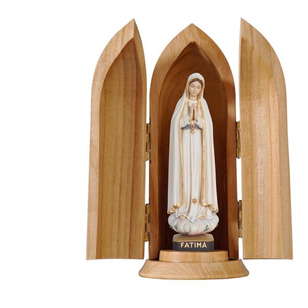 Our Lady of Fátima in niche - colored - 3,5"/5,5"