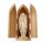 Our Lady of Guadalupe in niche - natural wood - 3,5"/5"