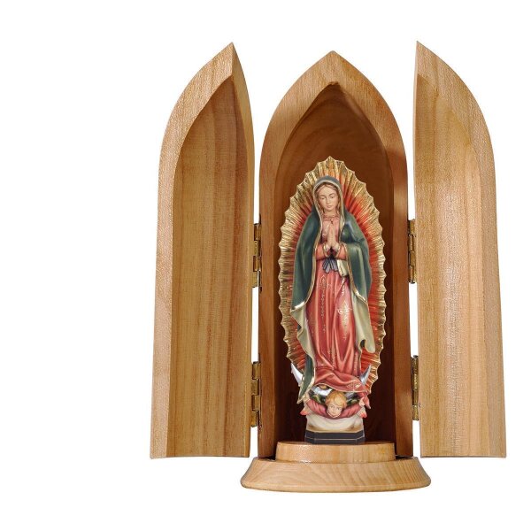 Our Lady of Guadalupe in niche - colored - 3,5"/5"
