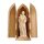 St. Joseph with Child in niche - natural wood - 3,5"/5"
