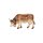 Cow grazing - colored - 3 inch