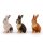 Coniglio seduto colorato 13 cm