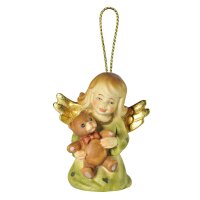 Angel with teddy - color - 2,8 inch