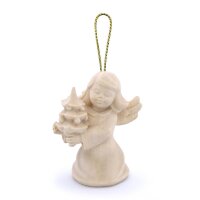 Angel with tree - color - 2,8 inch