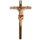 Crocefisso con spine su croce in legno antico - colorato - 60/120 cm