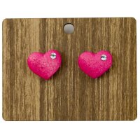 heart earrings - color - 0,5 inch