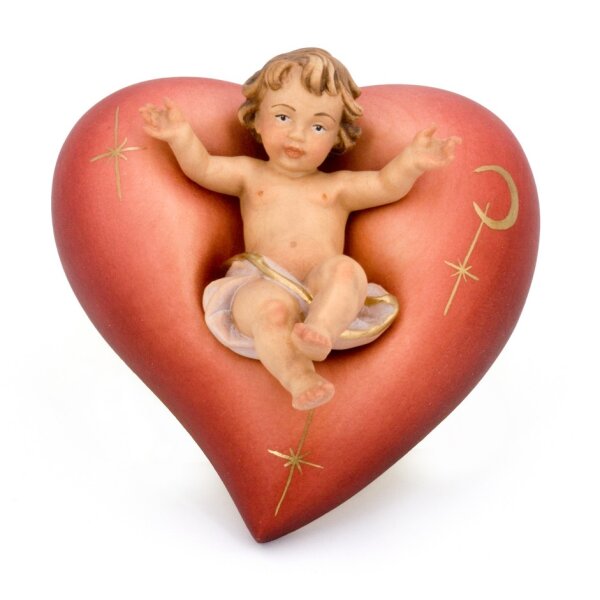 Baby jesus in heart - color - 4,7 inch